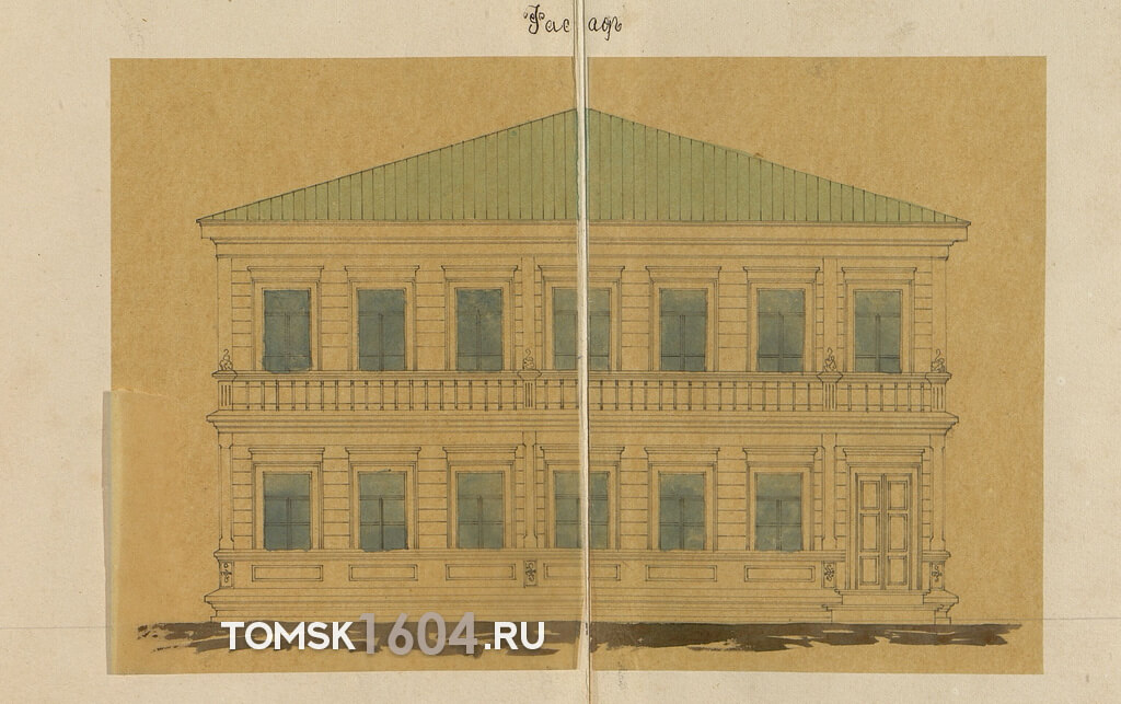 Проект фасада дома Гонтарь на углу Бульварной и Черепичной улиц. 1887г. Источник: ГАТО.