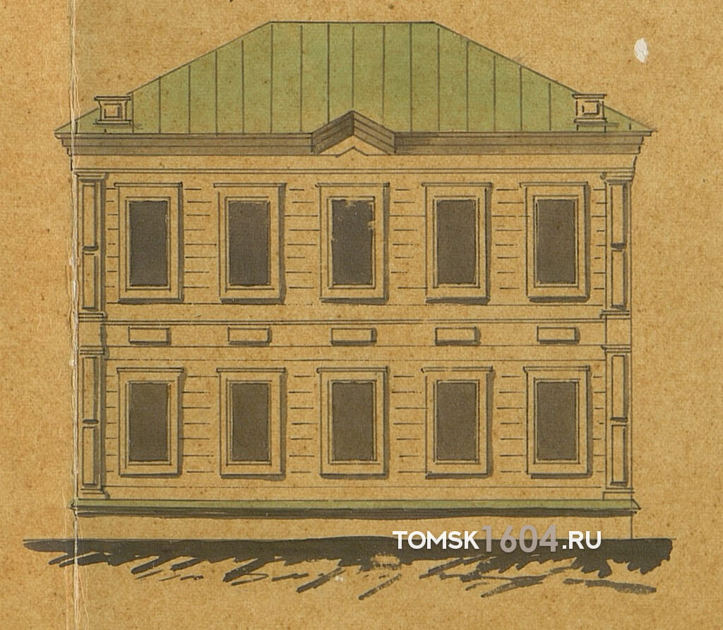 Проект фасада дома Седлецкого. 1894г. Источник: ГАТО.