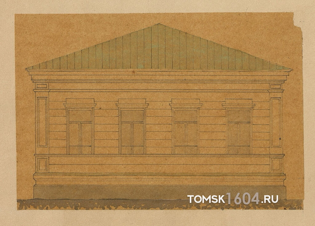 Проект фасада дома Богданова. 1896г. Источник: ГАТО.