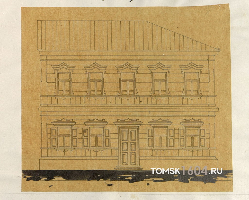 Проект фасада дома Панина. 1892г. Источник: ГАТО.