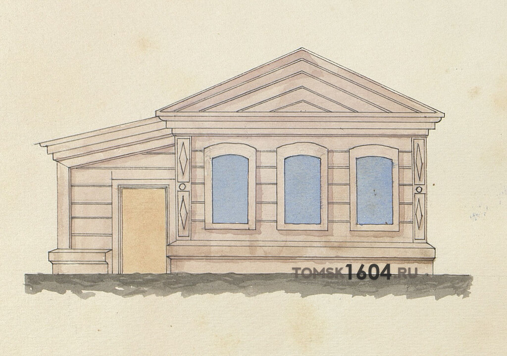 Проект фасада дома Субботиной. 1898г. Источник: ГАТО.