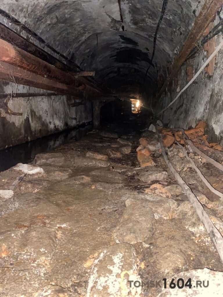 Подземный тоннель между пр. Ленина 111 и пр. Ленина 111/2. Автор: Роман Петрушин. 2023г.