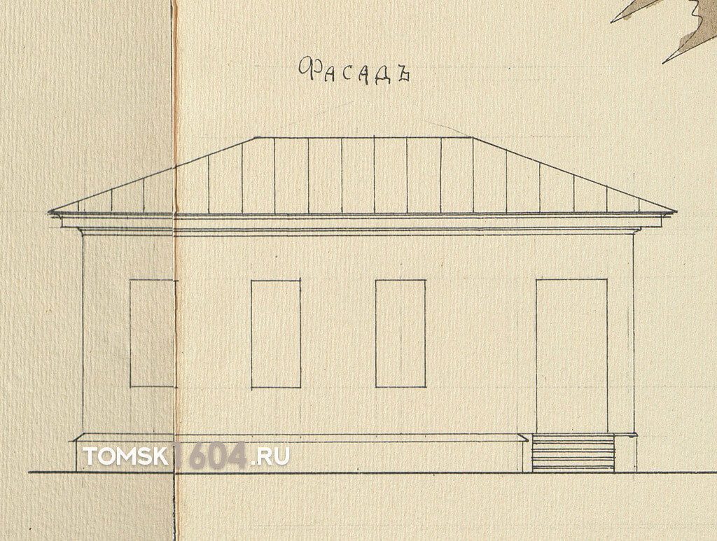 Проект фасада дома Васюкова. 1916г. Источник: ГАТО.