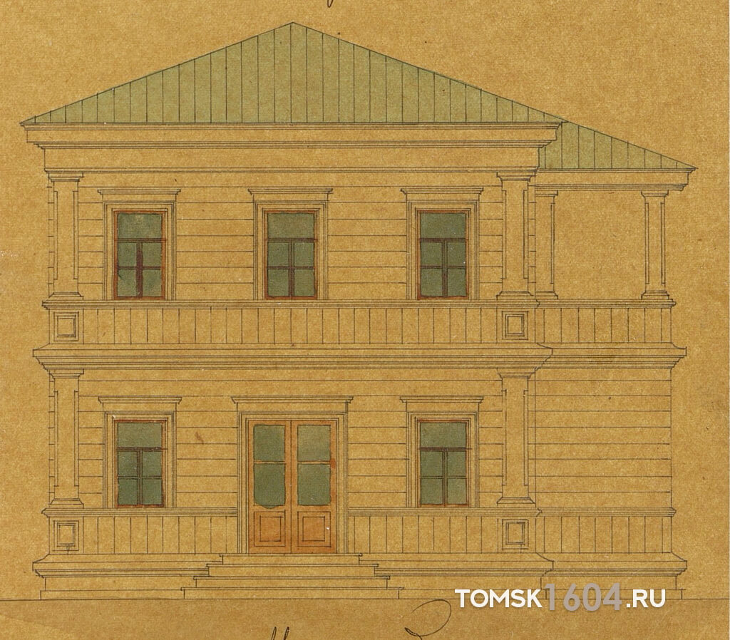 Проект дома Скутиной. 1882г. Источник: ГАТО.