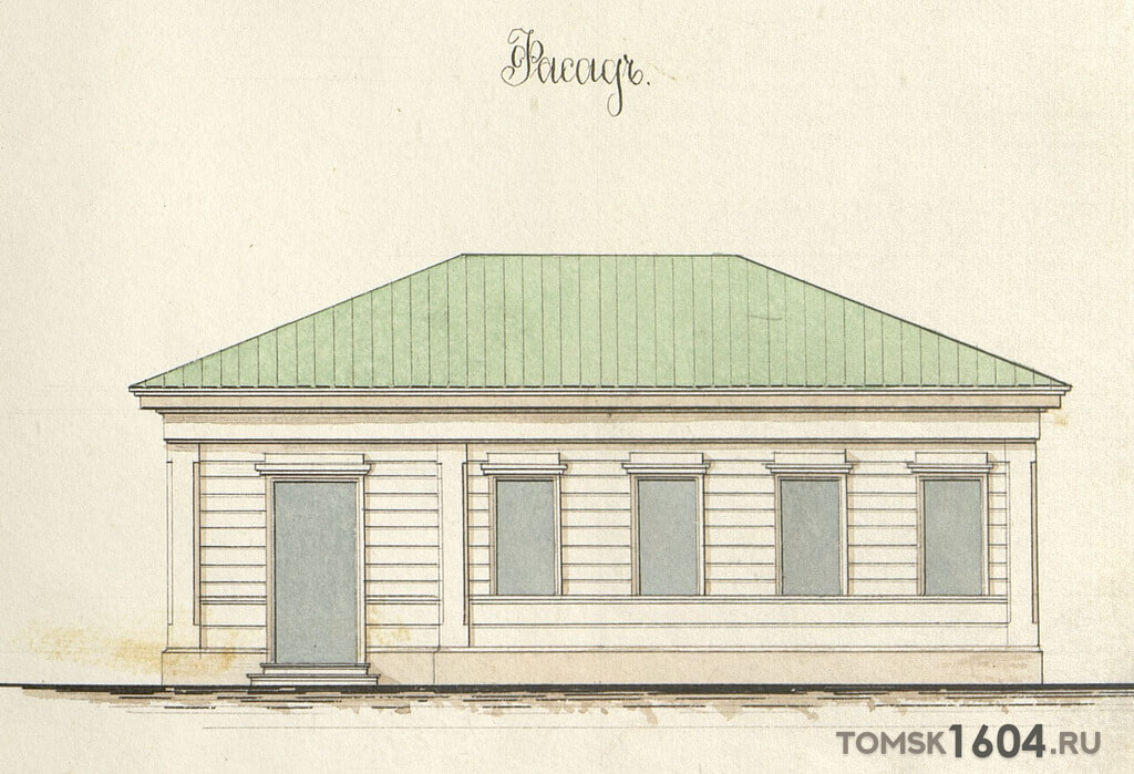 Проект фасада дома Медолье. 1887г. Источник: ГАТО.