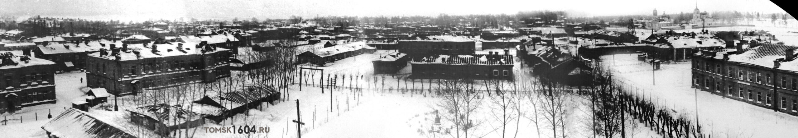 Панорама строений военного городка. Автор неизвестен. Первая половина XX века.